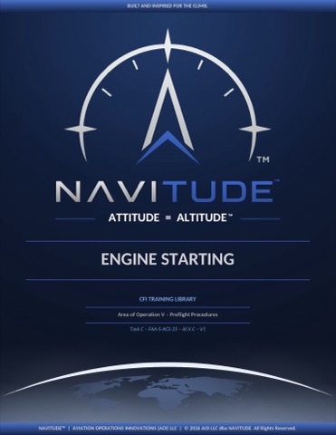 V-C Engine Starting lesson plan cover