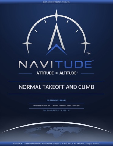VII-A Normal Takeoff & Climb lesson plan cover