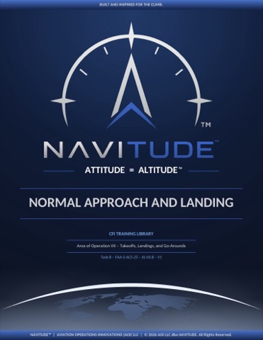 VII-B Normal Approach & Landing lesson plan cover