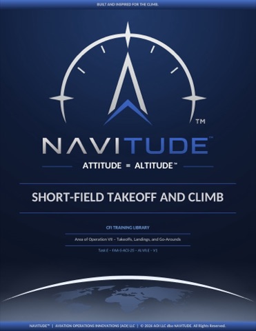 VII-E Short-Field Takeoff & Climb lesson plan cover