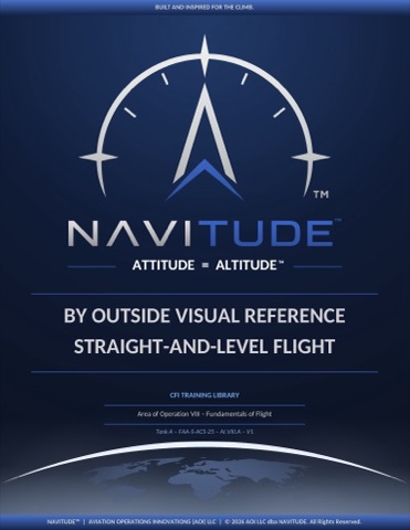 VIII-A Straight-and-Level Flight lesson plan cover