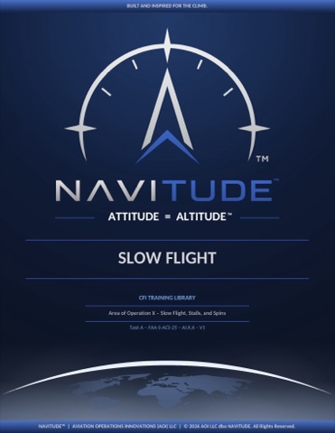 X-A Slow Flight lesson plan cover