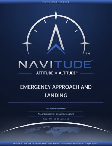 XII-B Emergency Approach & Landing lesson plan cover