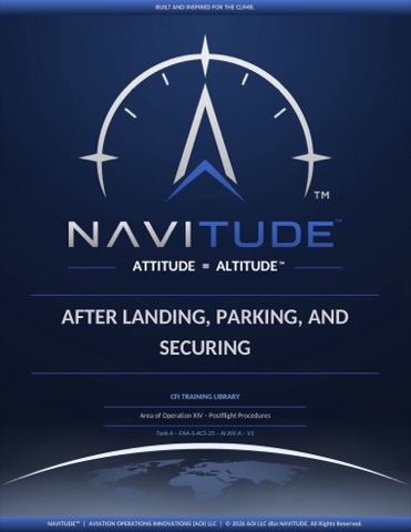 XIV-A After Landing, Parking & Securing lesson plan cover