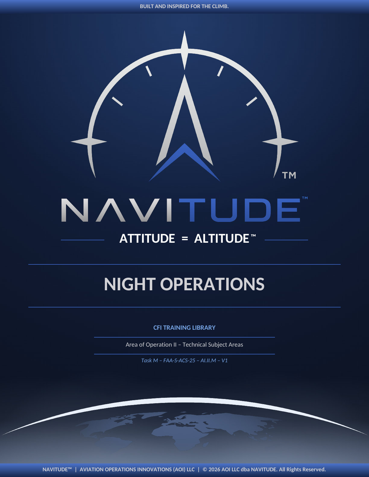 Night Operations lesson plan cover