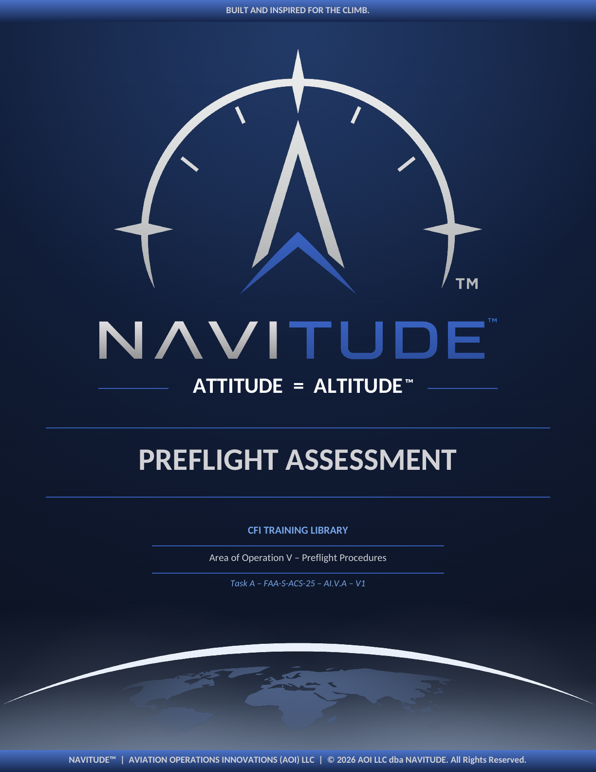 Preflight Assessment lesson plan cover